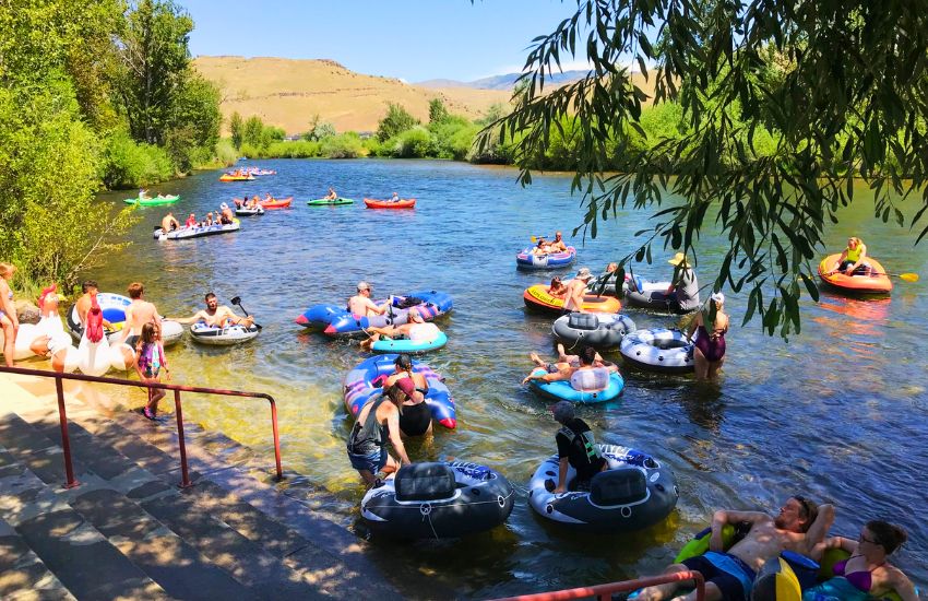 Floating the Boise River 