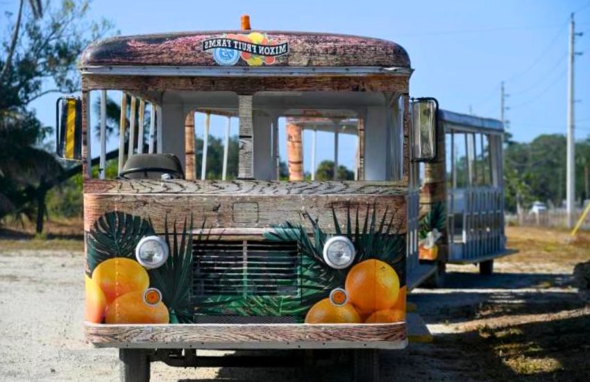 Mixon Fruit Farms tram in Sarasota