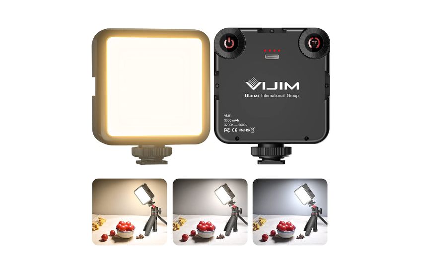 Action Camera Flashlight by Ulanzi VIJIM VL81 Rechargeable LED Video Light