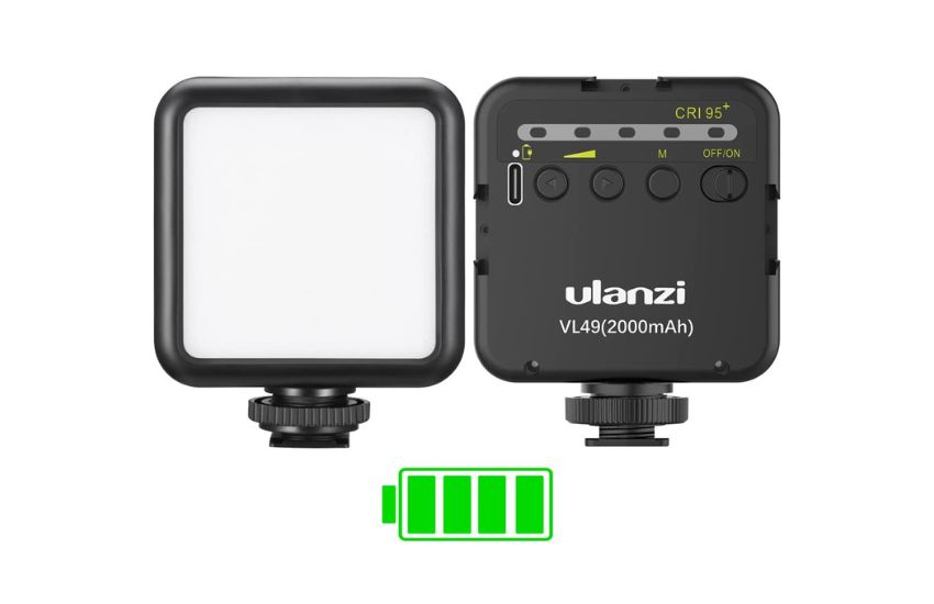 Action Camera Flashlight by Ulanzi VL49 Rechargeable Mini LED 